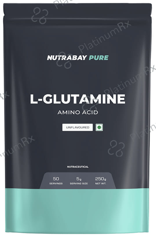 Nutrabay 100% L-Glutamine Amino Acid for Muscle Recovery & Immunity - Unflavoured