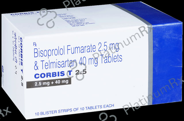 Corbis T 2.5/40mg Tablet 10s
