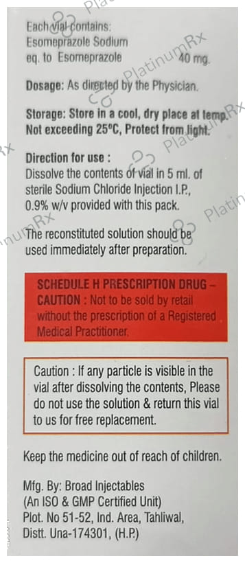 Essoma 40mg Injection 1s