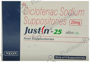 Justin 25mg Suppository 5s