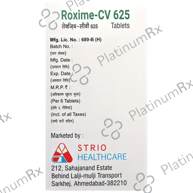 Roxime-CV 625 Tablet