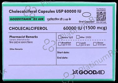 Goodvitamin D3 60K Capsule 4s