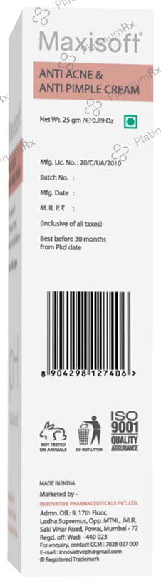 Maxisoft PH Balanced Anti Acne & Anti Pimple Cream (25gm Each) 6 Tubes