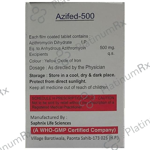 Azifed 500 Tablet