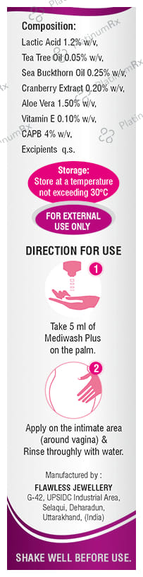 Mediwash Plus Feminine Hygiene Wash 50ml