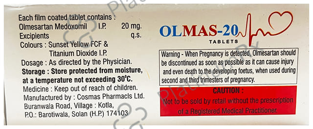 Olmas 20 Tablet