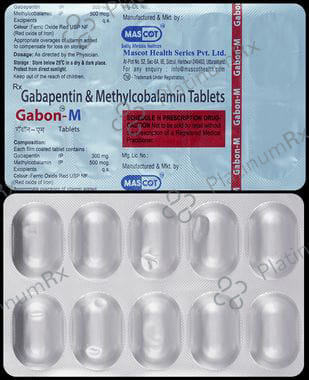 Gabon M 300mg/500mcg Tablet