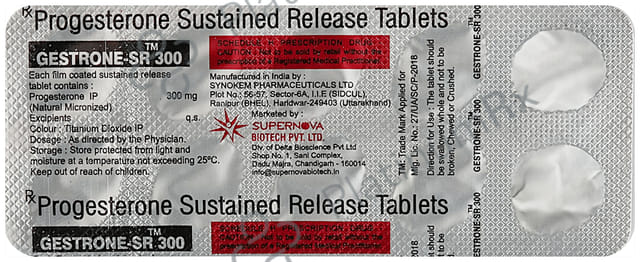 Gestrone 300mg Tablet SR 10s