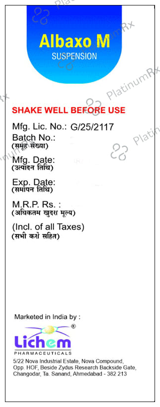 Albaxo M Oral Suspension 60ml