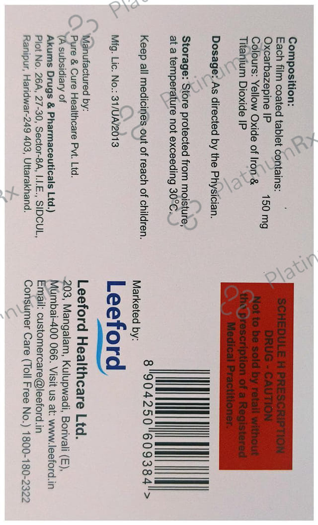 Oxbizep 150mg Tablet 10s