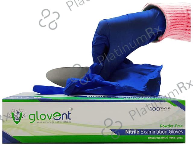 Glovent Nitrile Examination Gloves Powder Free Large