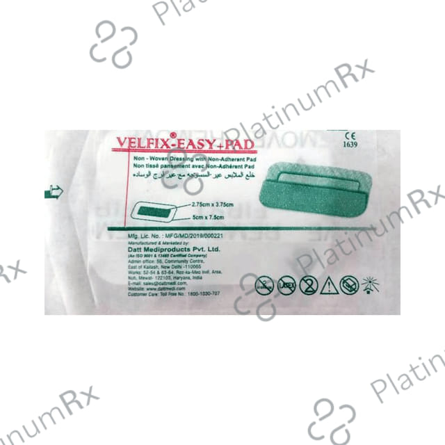 Datt Velfix-Easy Non-Woven Dressing with Non-adherent Pad 5cm x 7.5cm