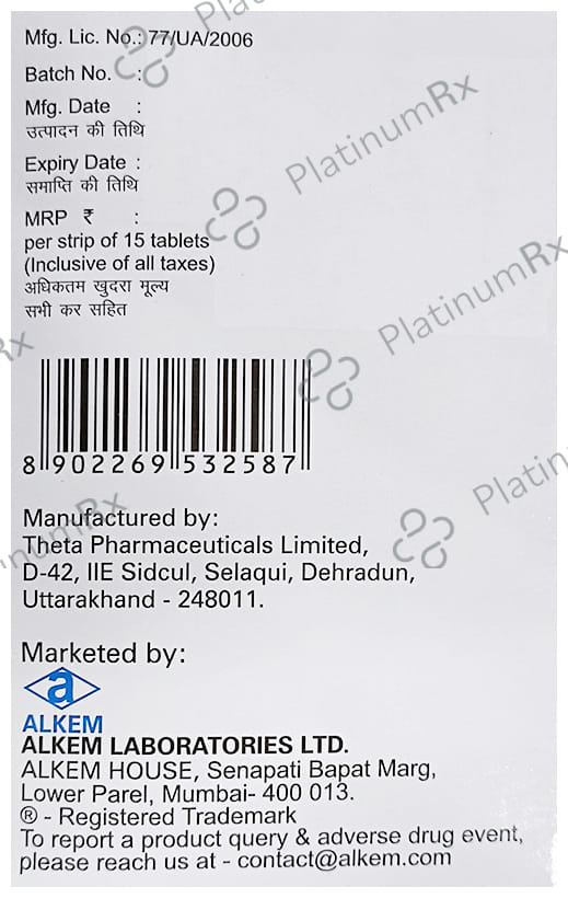 Enzoflam P 100/325mg Tablet 10s