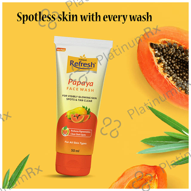 Refresh Papaya Face Wash (50ml Each) 6 Tubes