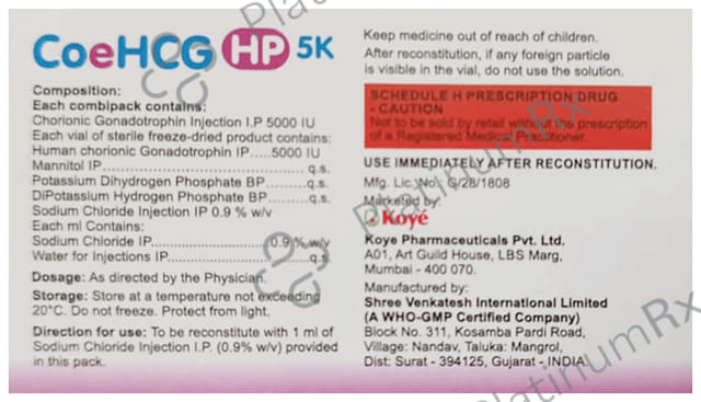 Coehcg 5000IU Powder for Injection