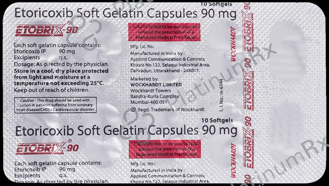 Etobrix 90mg Soft Gelatin Capsule 10s
