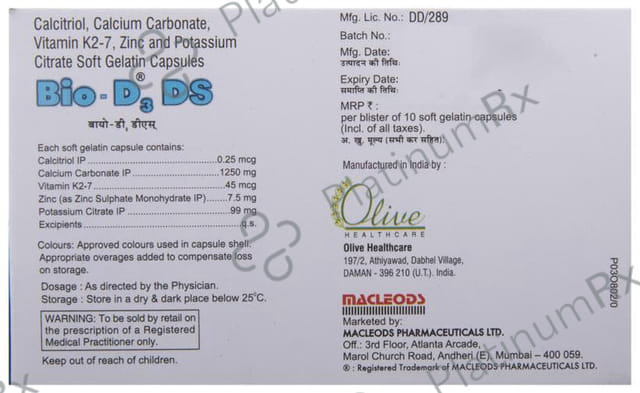 Bio D3 DS Capsule 10s