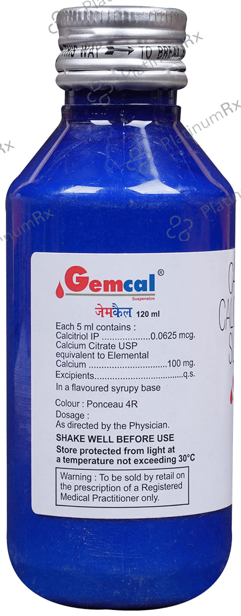 Gemcal 0.0625mcg/100mg Suspension 120ml
