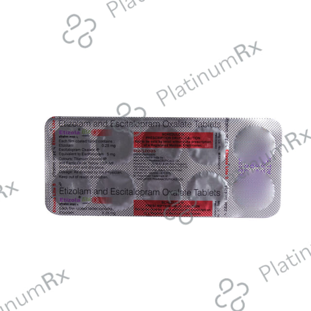 Etizola Lite 0.25mg/5mg Tablet