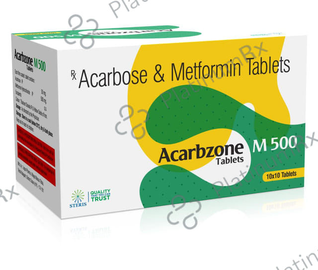 Acarbzone M 50/500mg Tablet 10s