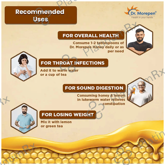 Dr. Morepen Pure & Natural Honey No Added Sugar 250gm