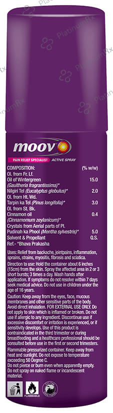 Moov 100% Ayurvedic Pain Relief Spray 50gm