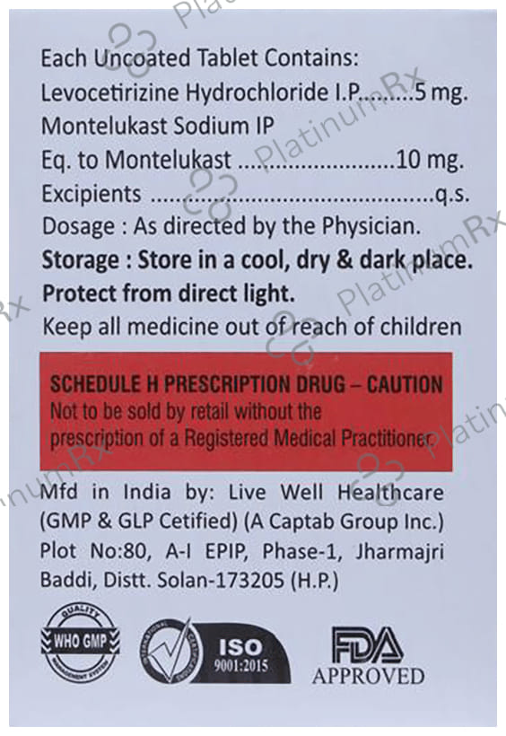 Litra 5/10mg M Tablet 10s