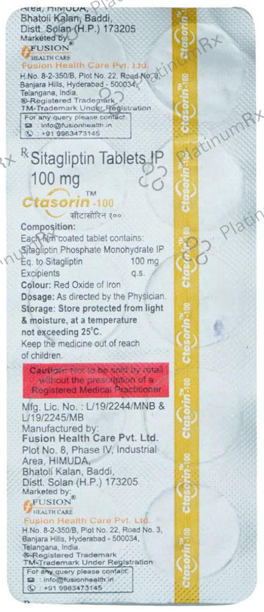 Ctasorin 100mg Tablet 10s
