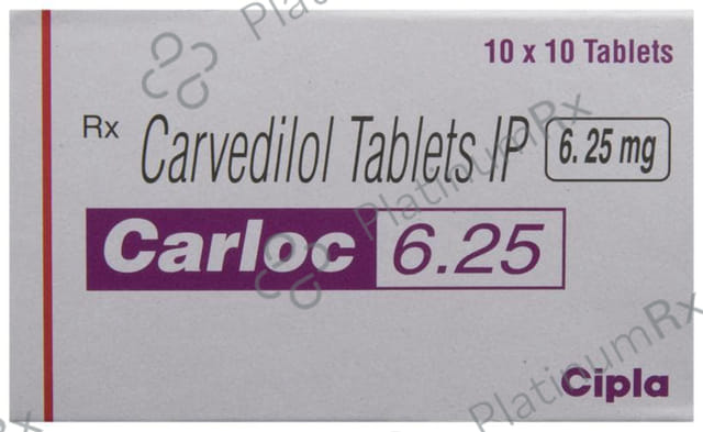 Carloc 6.25mg Tablet 10s