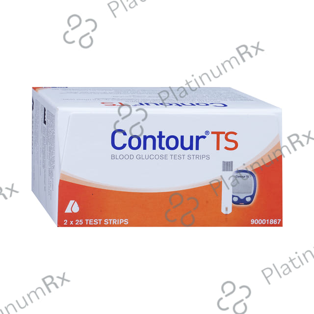 Contour TS Blood Glucose Test Strip (Only Strips) 50s