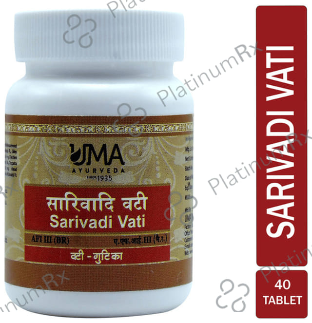 Uma Ayurveda Sarivadi Vati 40 tablets
