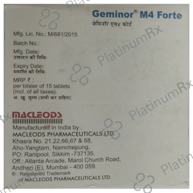 Geminor M 4 Forte Tablet PR