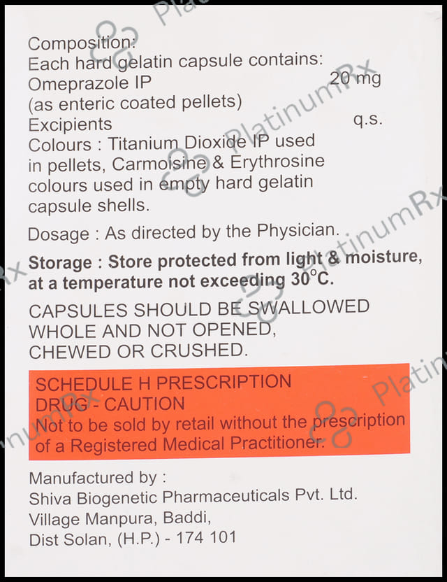 Kemopraz 20mg Capsule