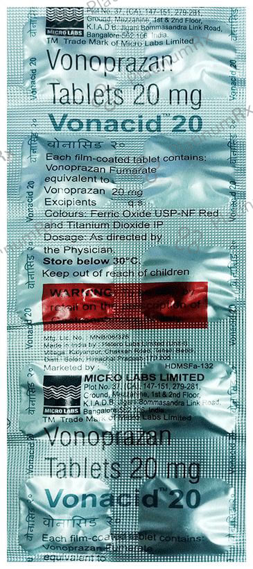 Vonacid 20mg Tablet 10s