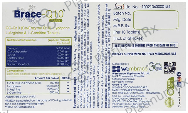 Brace Q10 Tablet