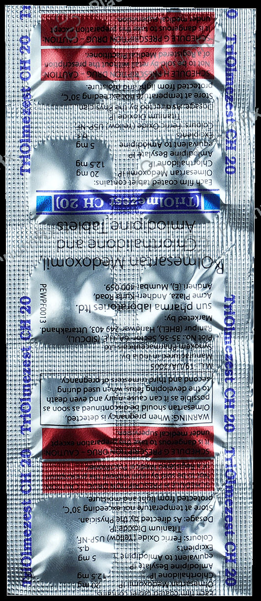 Triolmezest CH 20 5/12.5/20mg Tablet 10s