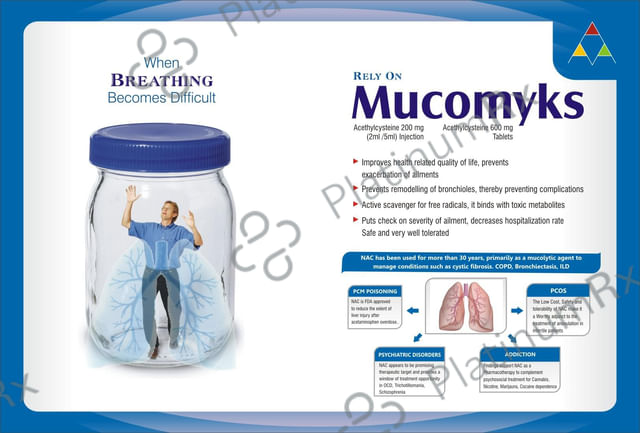 Mucomyks 600mg Tablet 10s