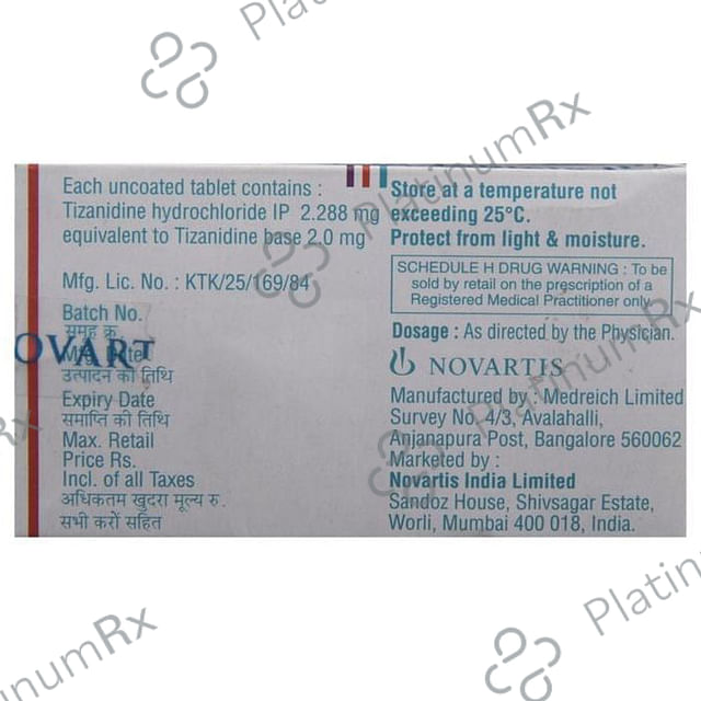 Sirdalud 2mg Tablet