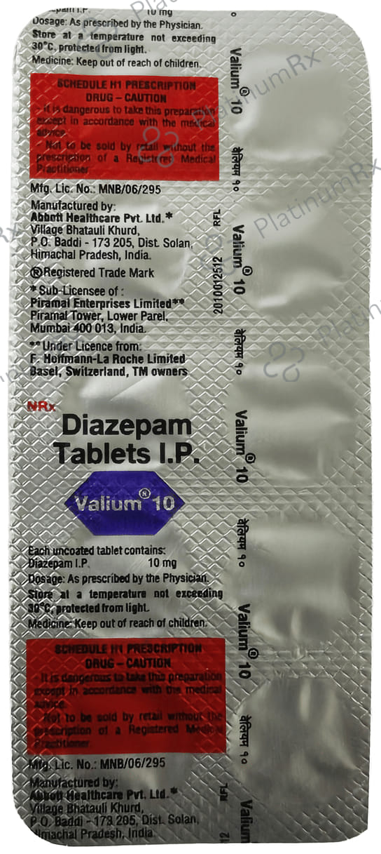 Valium 10mg Tablet 10s