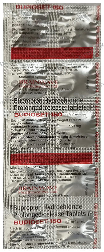 Bupioset 150 Tablet PR