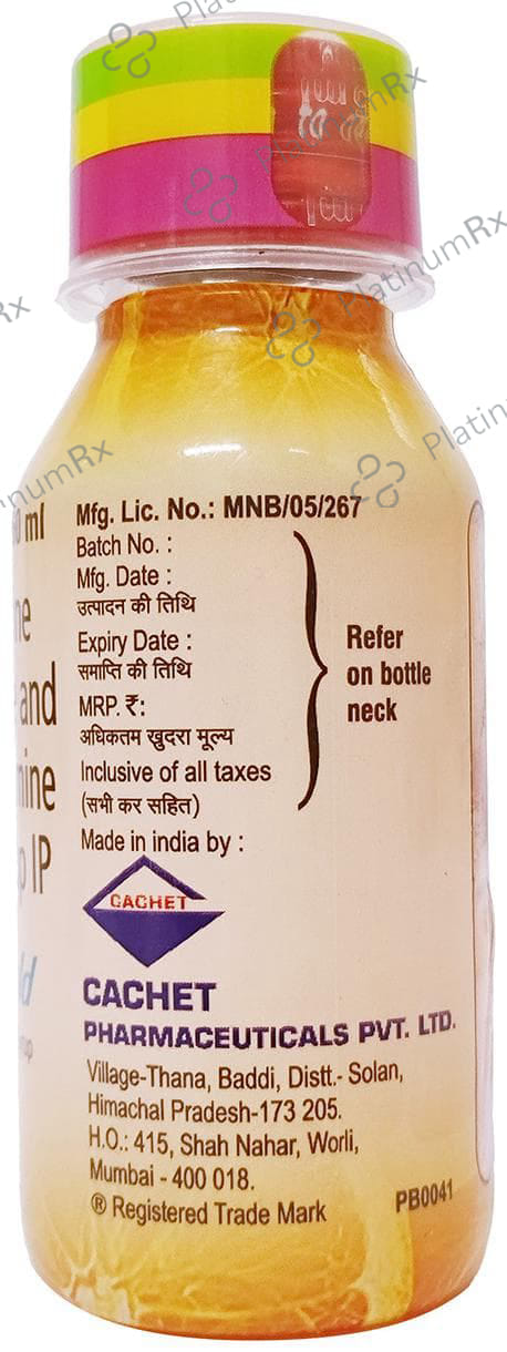 Spid 2/5mg Cold Syrup 60ml