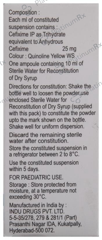 Mahacef 25mg Oral Drop 10ml