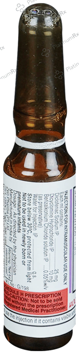 Spasmo Proxyvon Forte 25/10mg Injection 2ml