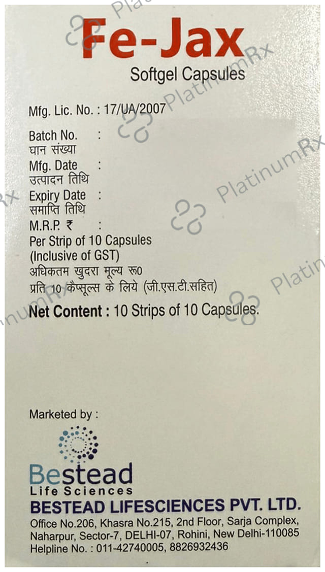 Fe Jax 150mg Capsule 10s