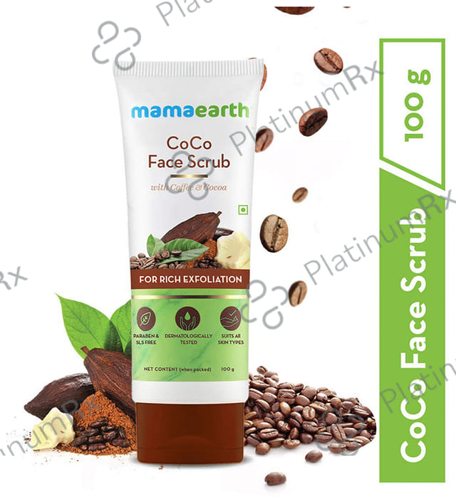 Mamaearth Coco Face Scrub - Paraben & SLS-Free - For All Skin Types