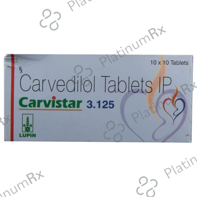 Carvistar 3.125mg Tablet 15s