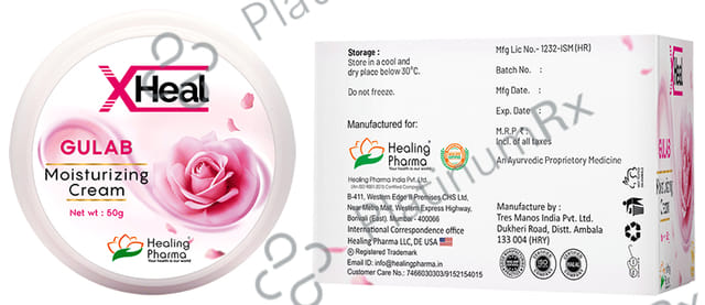 Healing Pharma X Heal Gulab Moisturizing Cream (50gm Each)