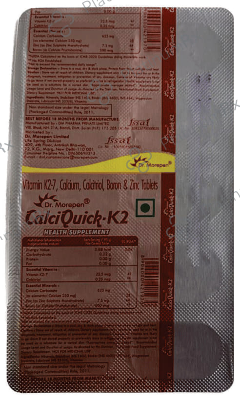 Dr. Morepen Calci Quick- K2 Tablet