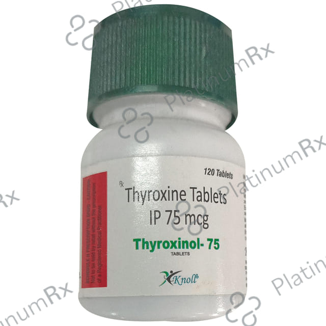 Thyroxinol 75mcg Tablet 120s