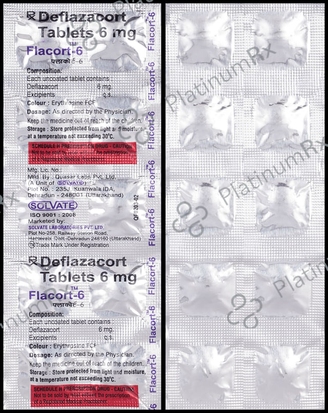 Flacort 6mg Tablet 10 Tablet Solvate Laboratries Pvt